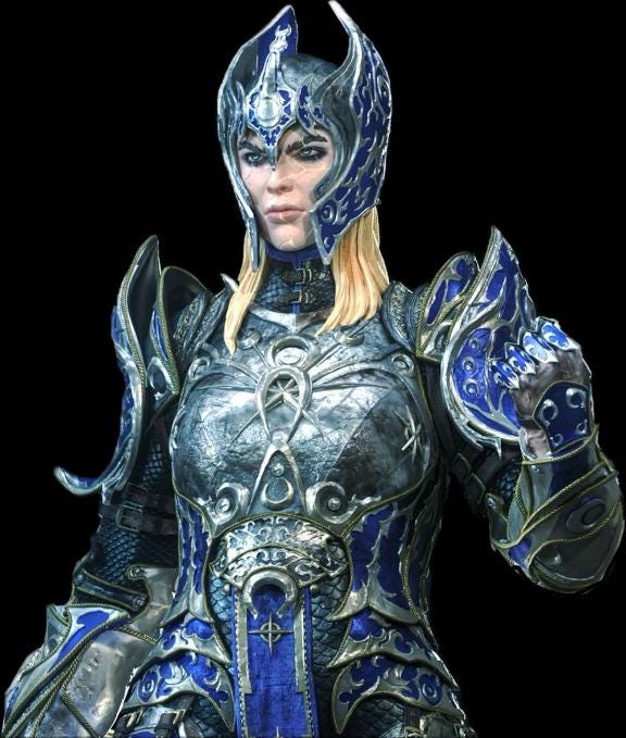 Dame Aylin Bust - Baldur's Gate 3 Assembled Unpainted Bust 98 x 60 x 156 mm