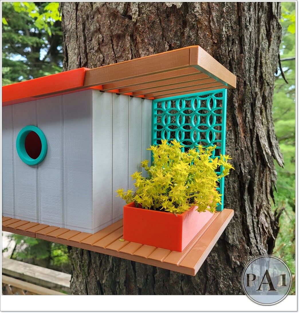 Mid Century Modern Bird House