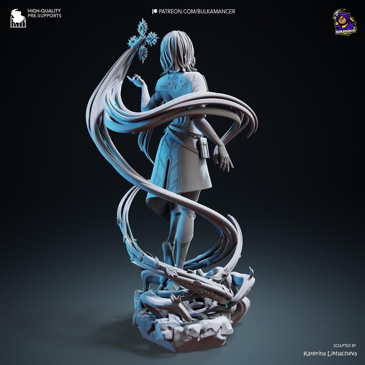 Lune Figurine – Clair Obscur Expedition 33 Fan Art | Painted or Unpainted Fantasy Model Kit | Collectible Gift | Some Assembly Required