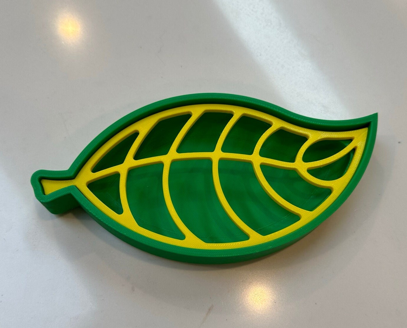 Large Leaf Soap Dish (7.5in long) | 3D Printed | PLA Filament