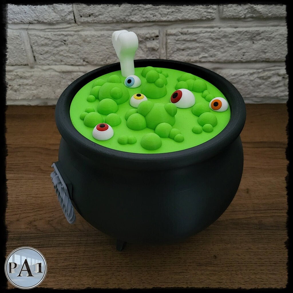 Witch's Cauldron Candy Jar