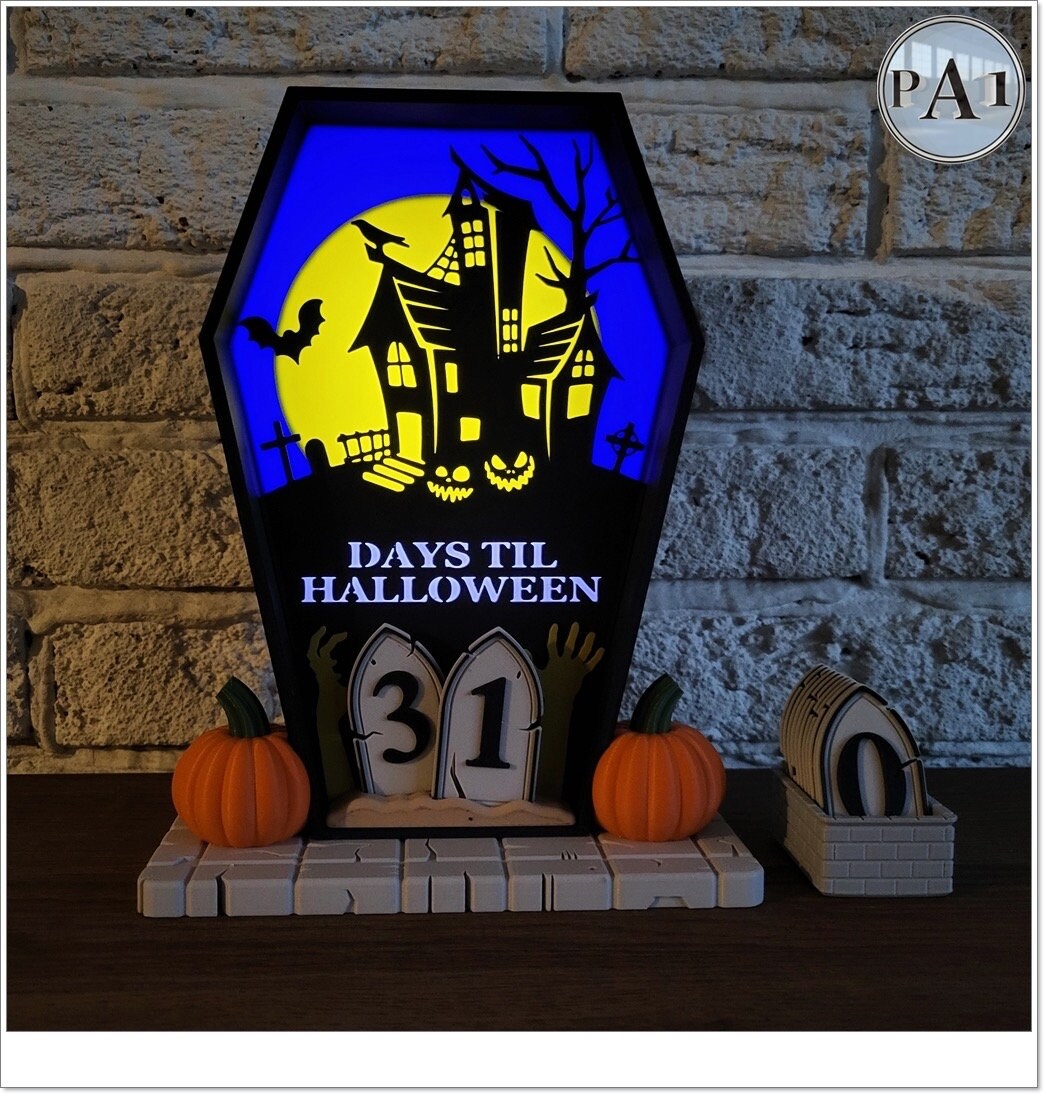 Halloween Countdown | 3D Printed | PLA Filament