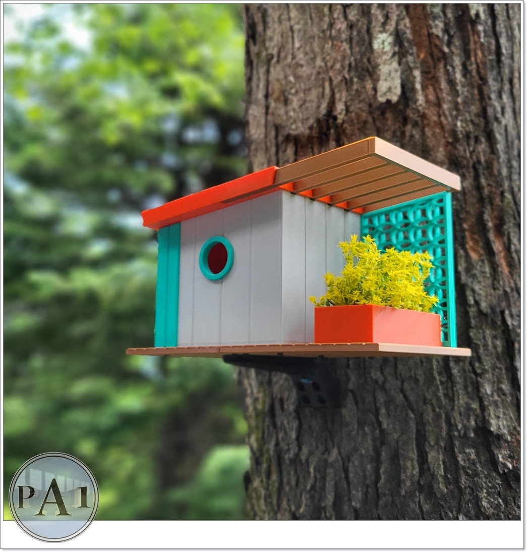 Mid Century Modern Bird House