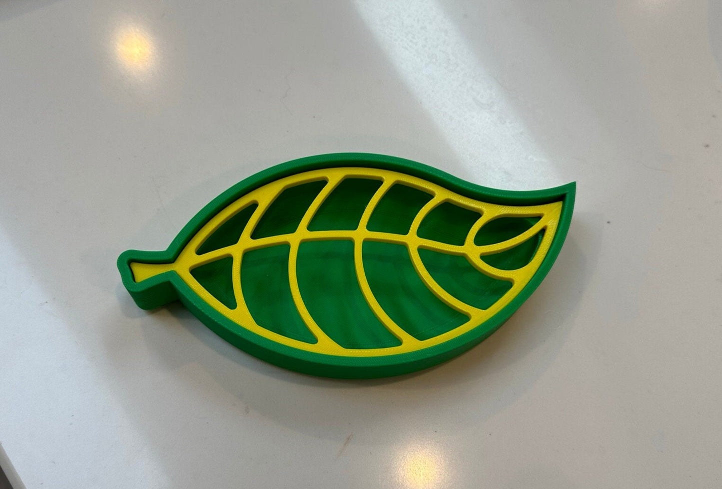 Large Leaf Soap Dish (7.5in long) | 3D Printed | PLA Filament