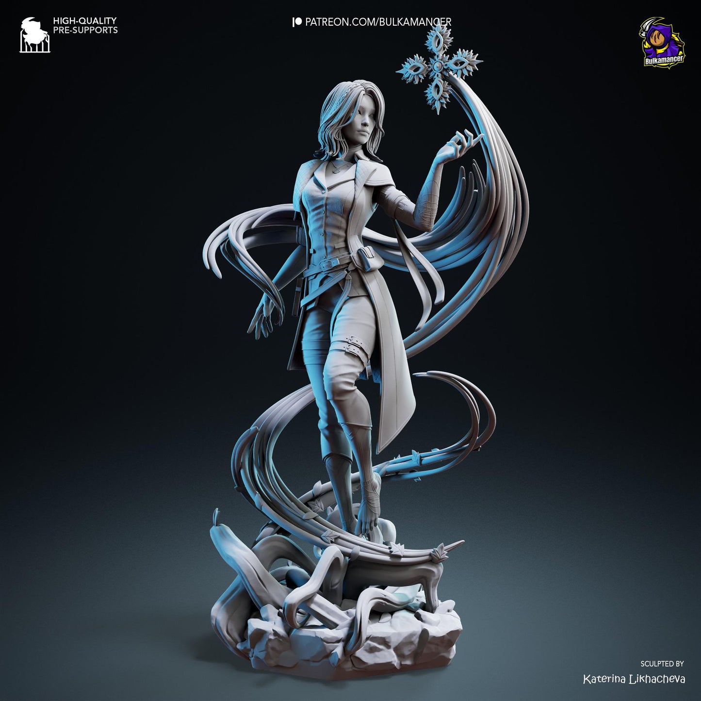 Lune Figurine – Clair Obscur Expedition 33 Fan Art | Painted or Unpainted Fantasy Model Kit | Collectible Gift | Some Assembly Required