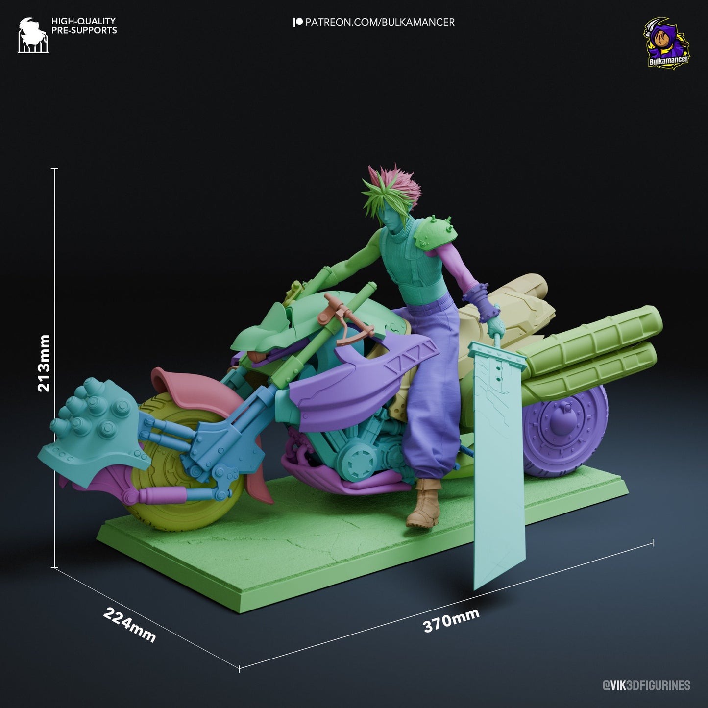 Cloud on Hardy-Daytona Bike (Final Fantasy vii Rebirth) | SOME ASSEMBLY REQUIRED