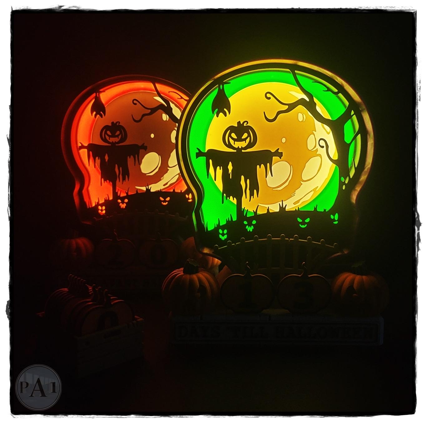 Scarecrow Halloween Countdown | 3D Printed | PLA Filament