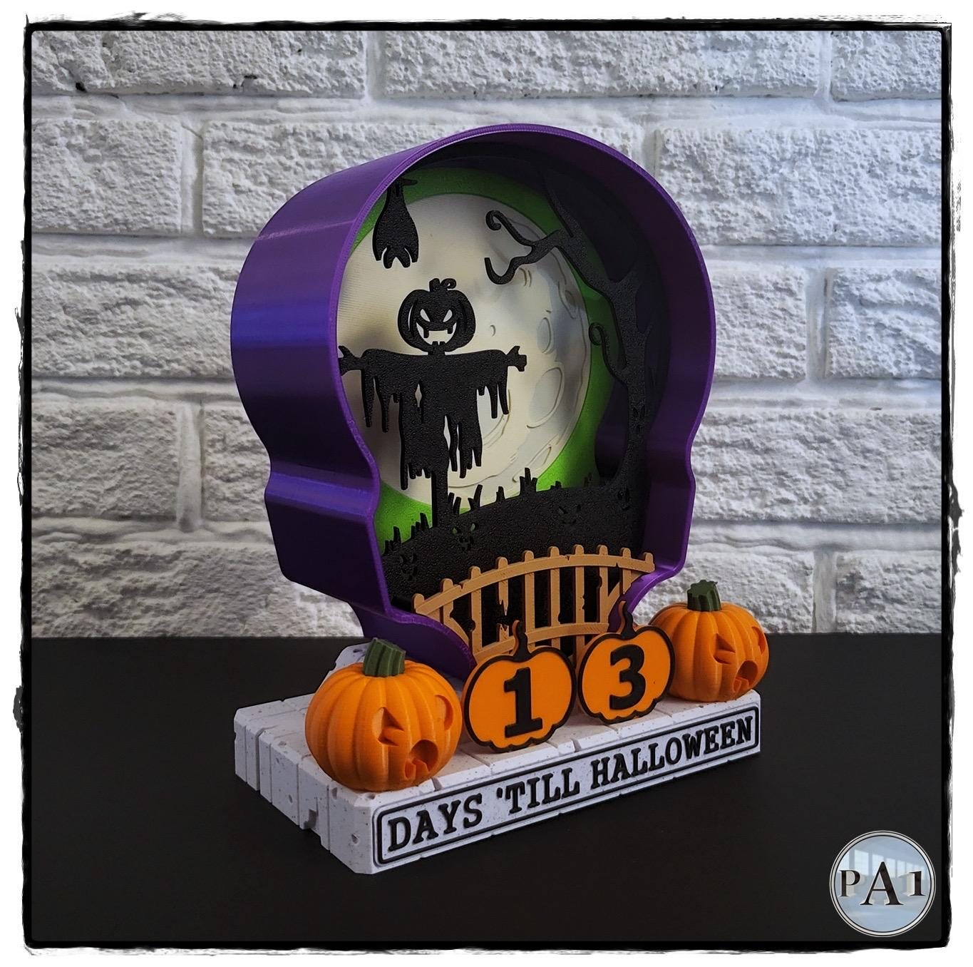 Scarecrow Halloween Countdown | 3D Printed | PLA Filament