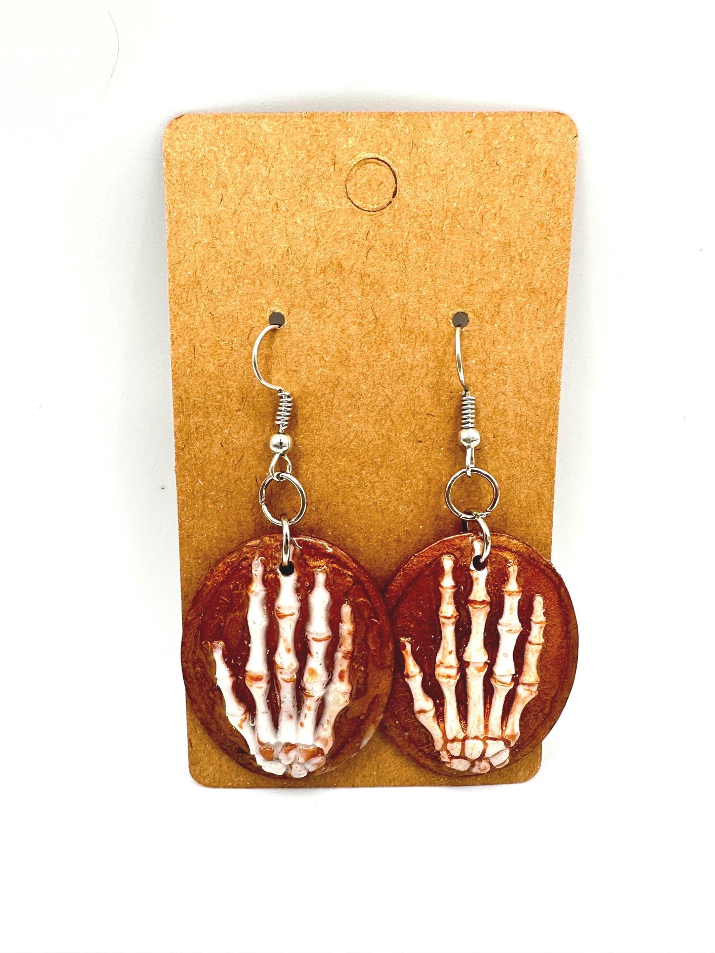 Skeletal Hands Earrings