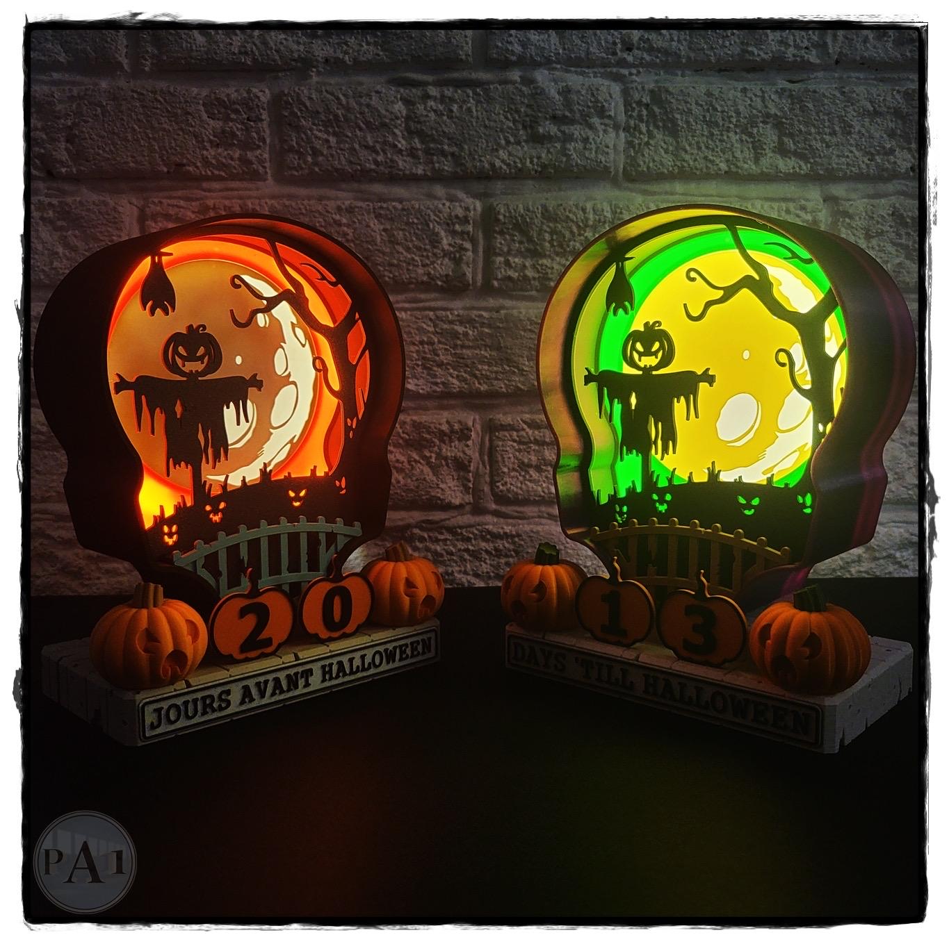 Scarecrow Halloween Countdown | 3D Printed | PLA Filament