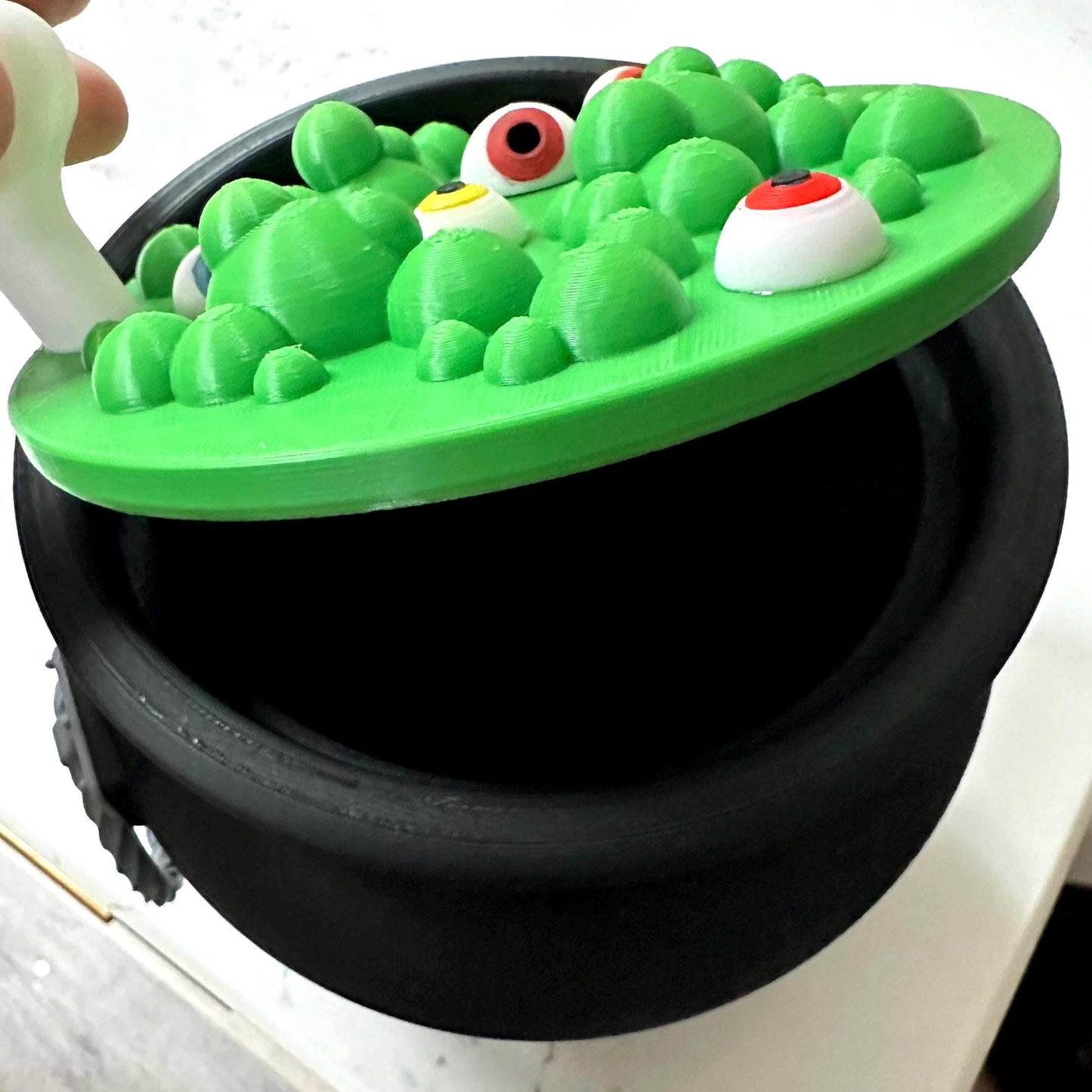 Witch's Cauldron Candy Jar