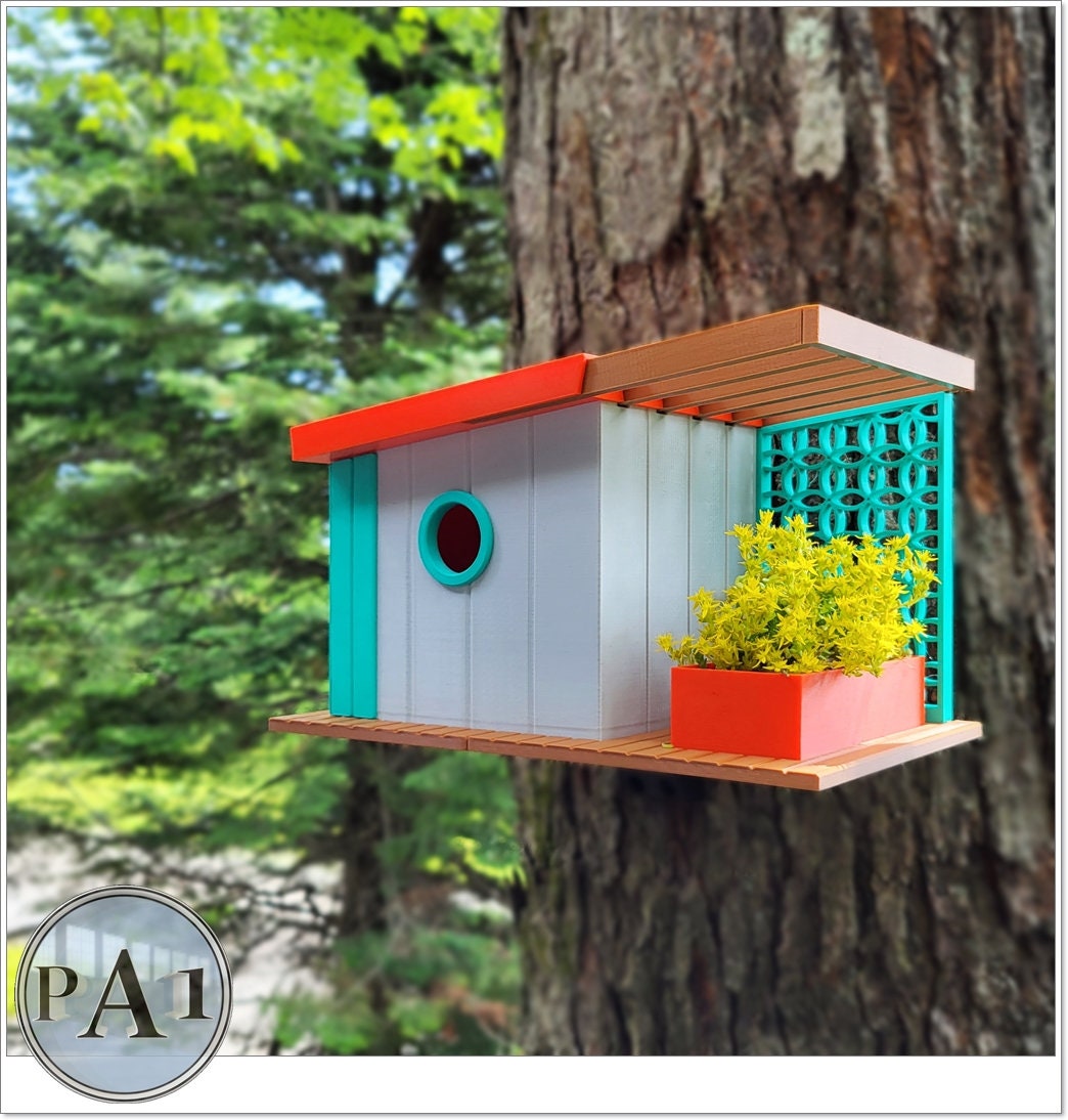 Mid Century Modern Bird House