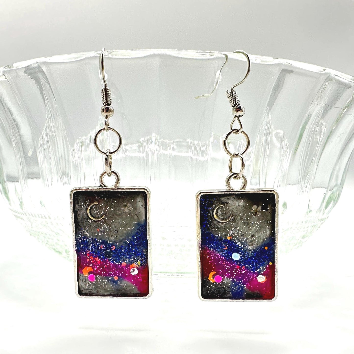 Galaxy Night Sky Earrings