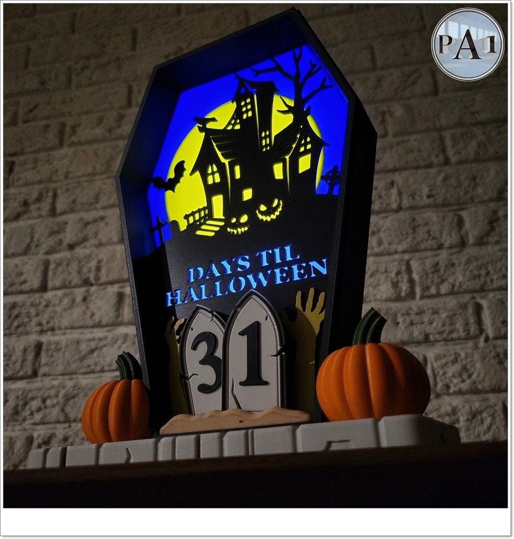 Halloween Countdown | 3D Printed | PLA Filament