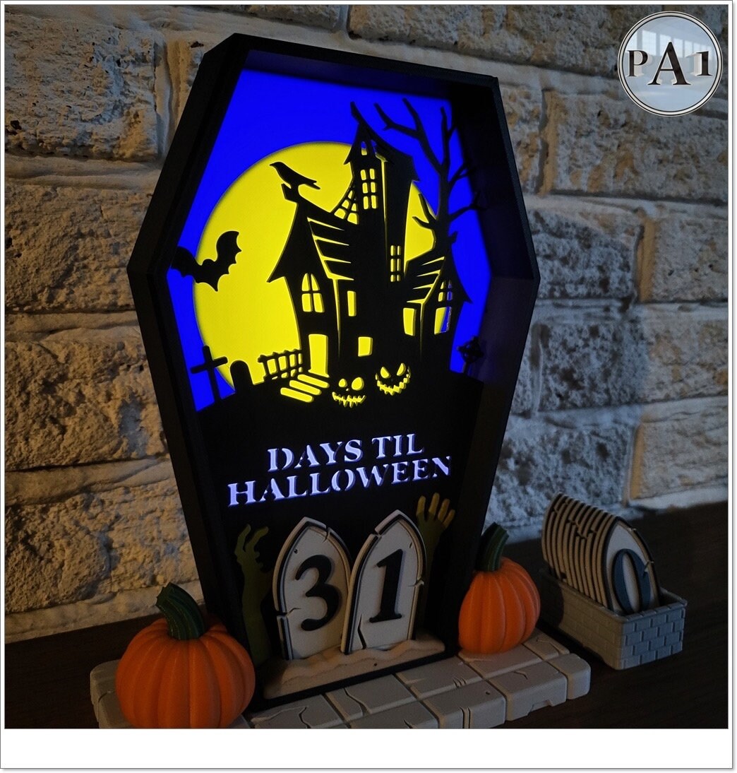 Halloween Countdown | 3D Printed | PLA Filament
