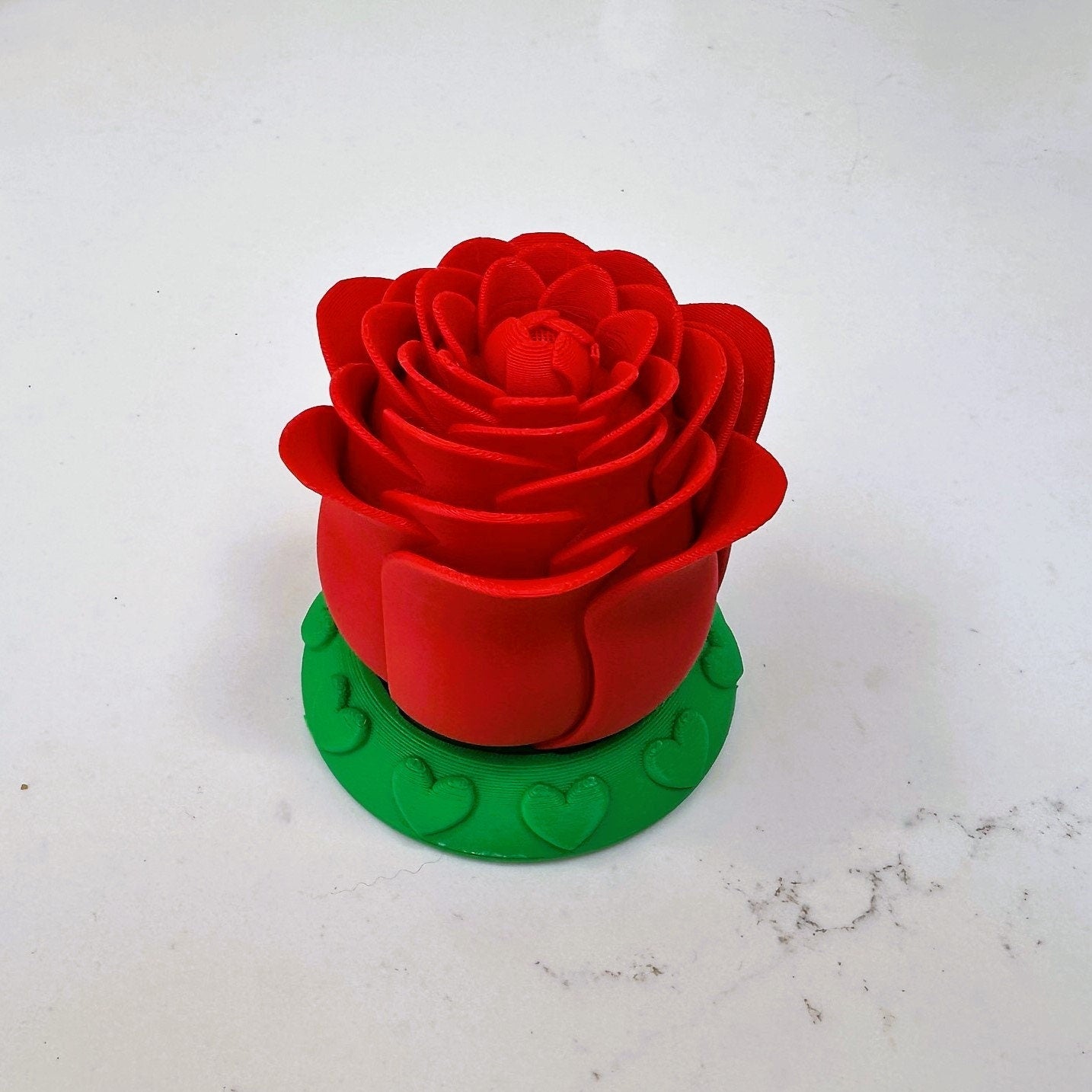 Illuminated Rose | 3D Printed | PLA Filament
