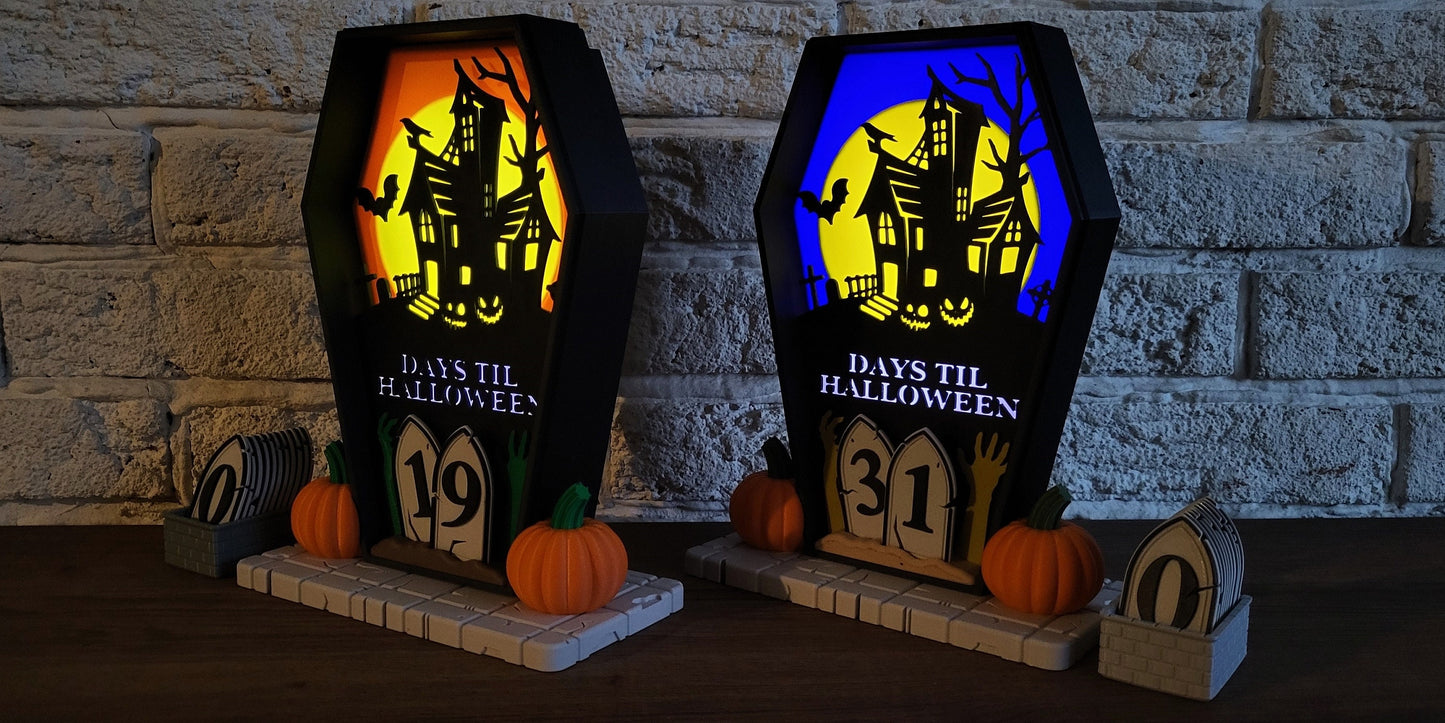 Halloween Countdown | 3D Printed | PLA Filament