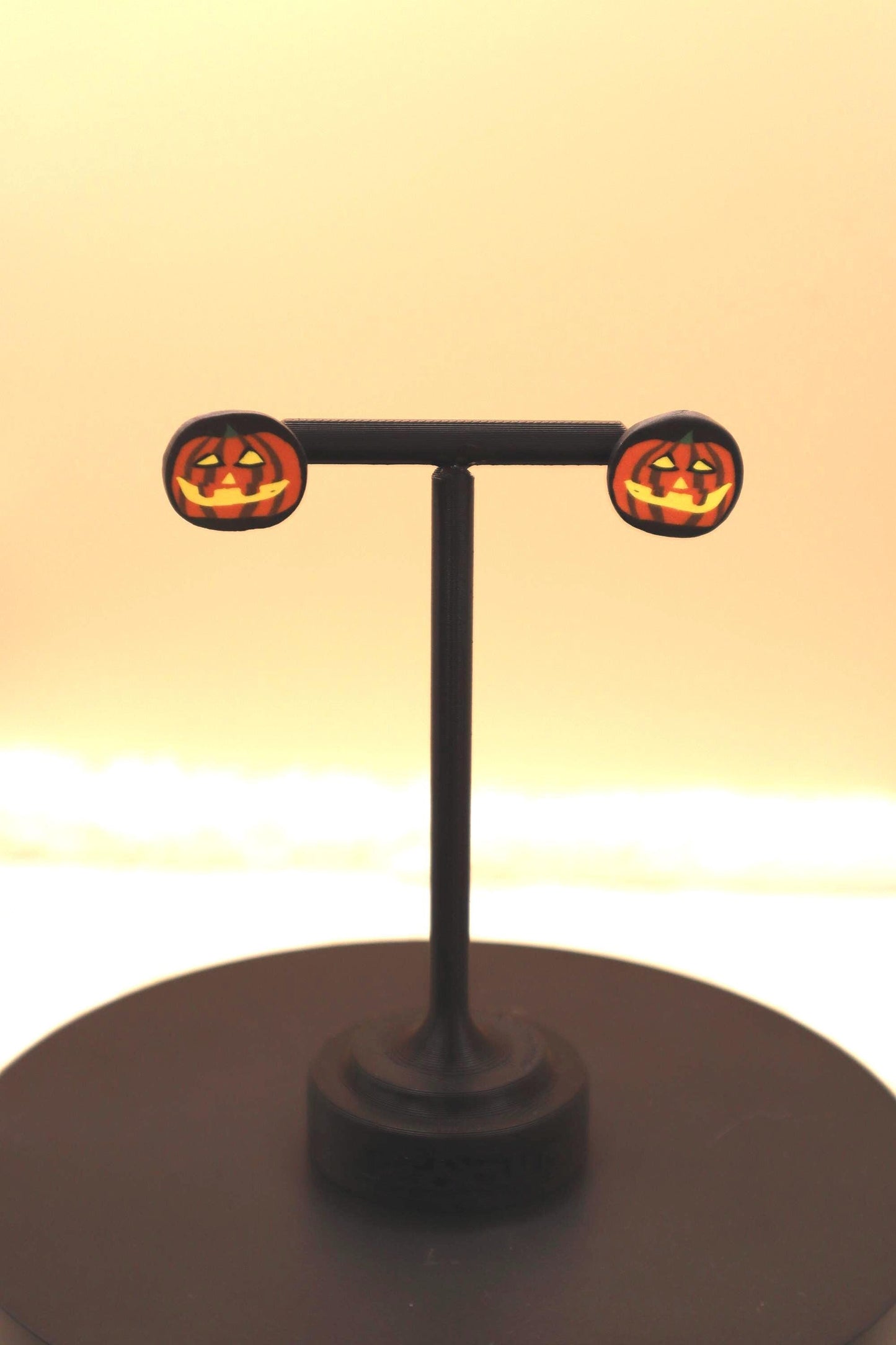 Jack-o-lantern Stud Earrings