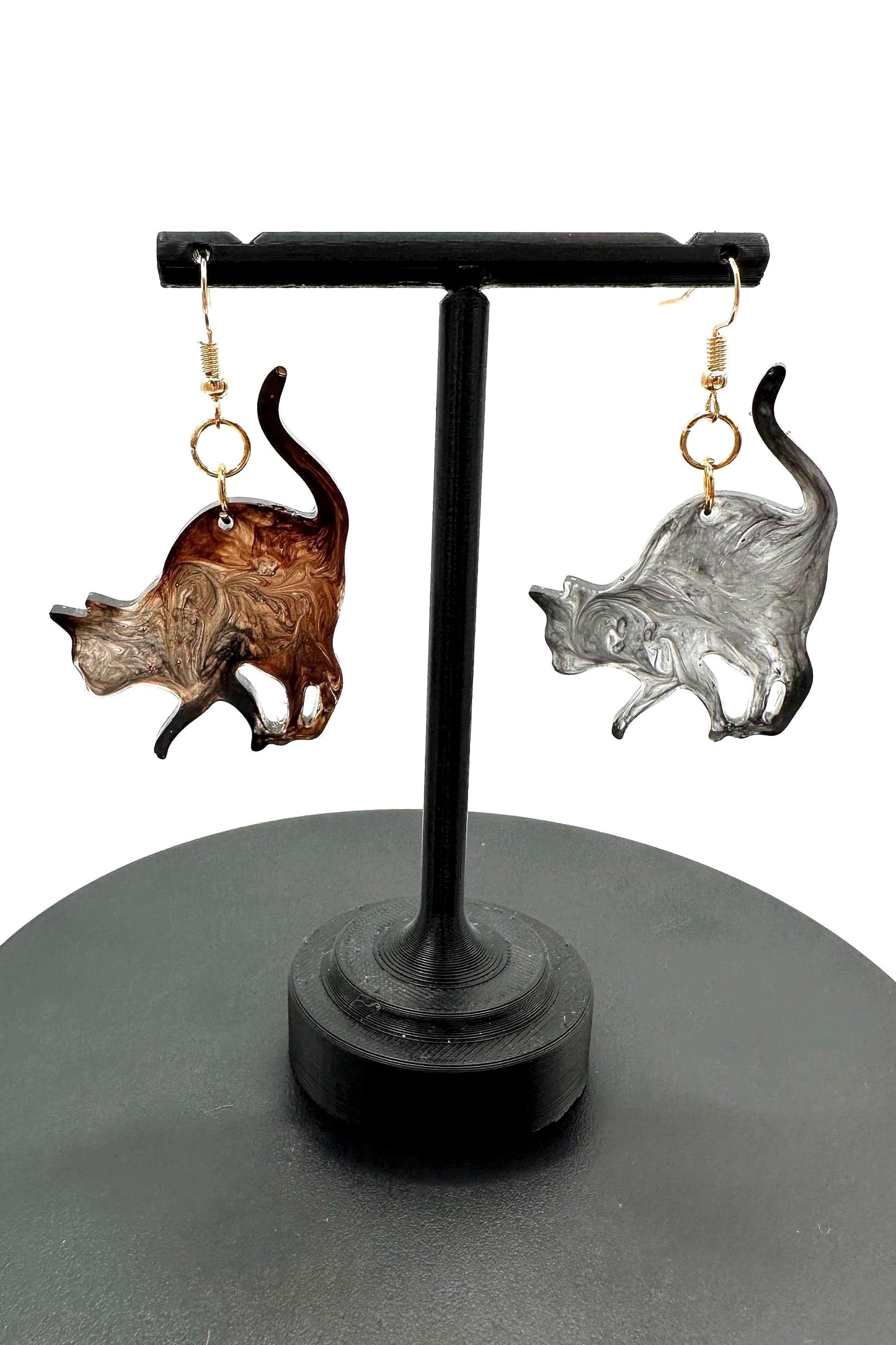 Black Cat Stretch Earrings