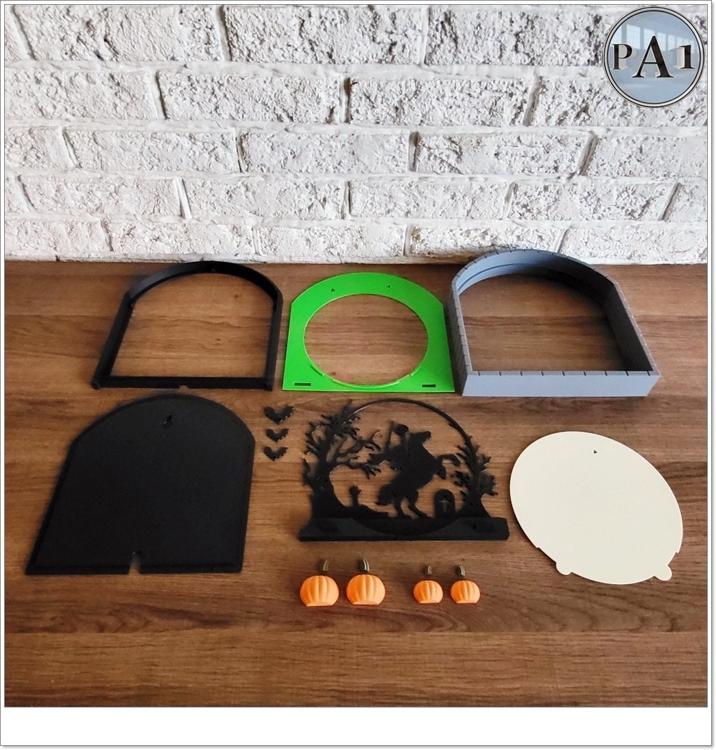 Headless Horseman Diorama Lamp | 3D Printed | PLA Filament