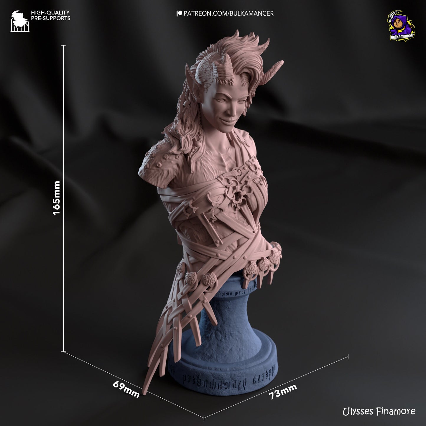 Karlach Bust Baldur's Gate 3 | 3D Printed | Resin