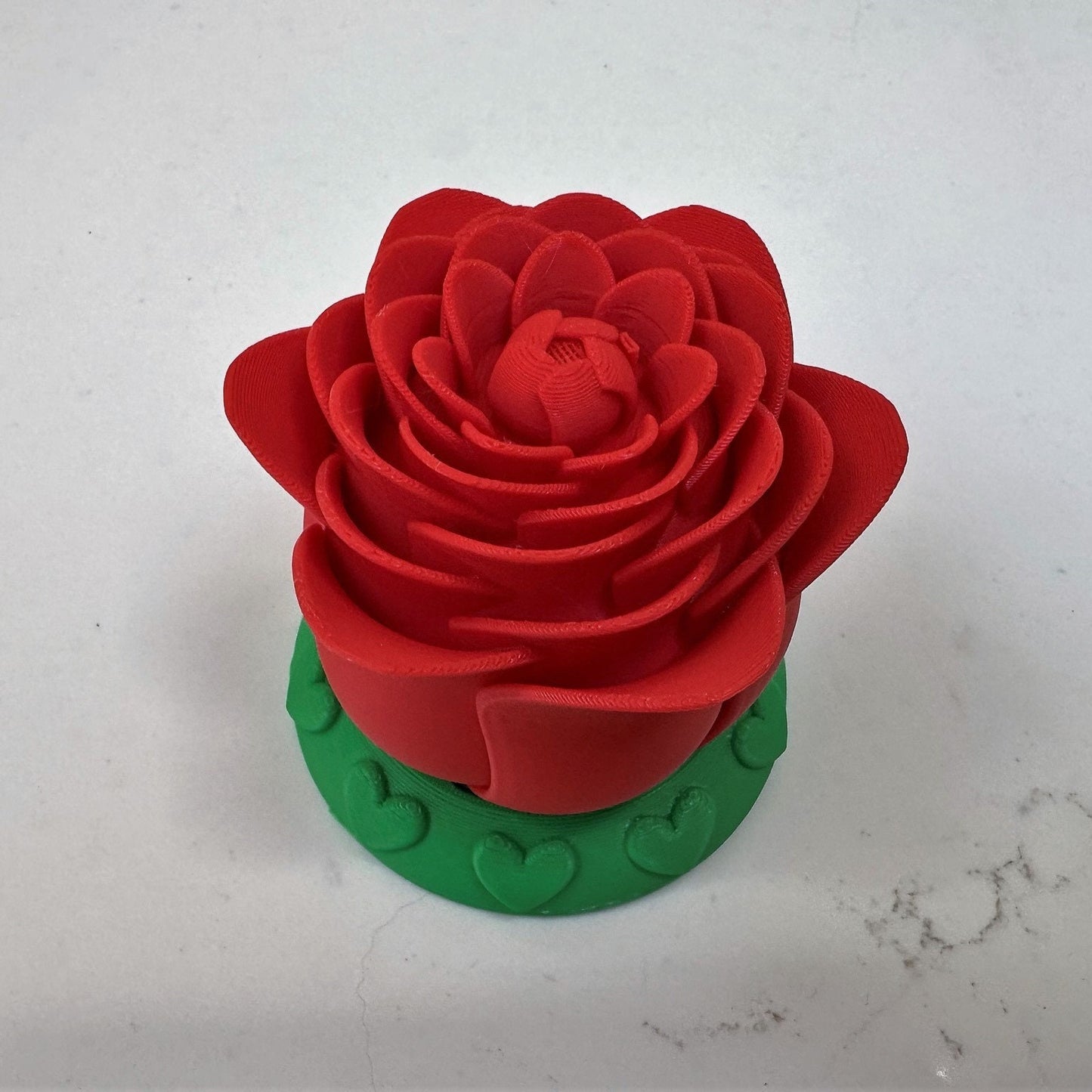 Illuminated Rose | 3D Printed | PLA Filament