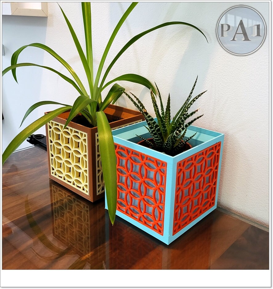 Plant Holders - Mid Century Design | 3D Printed | PLA Filament
