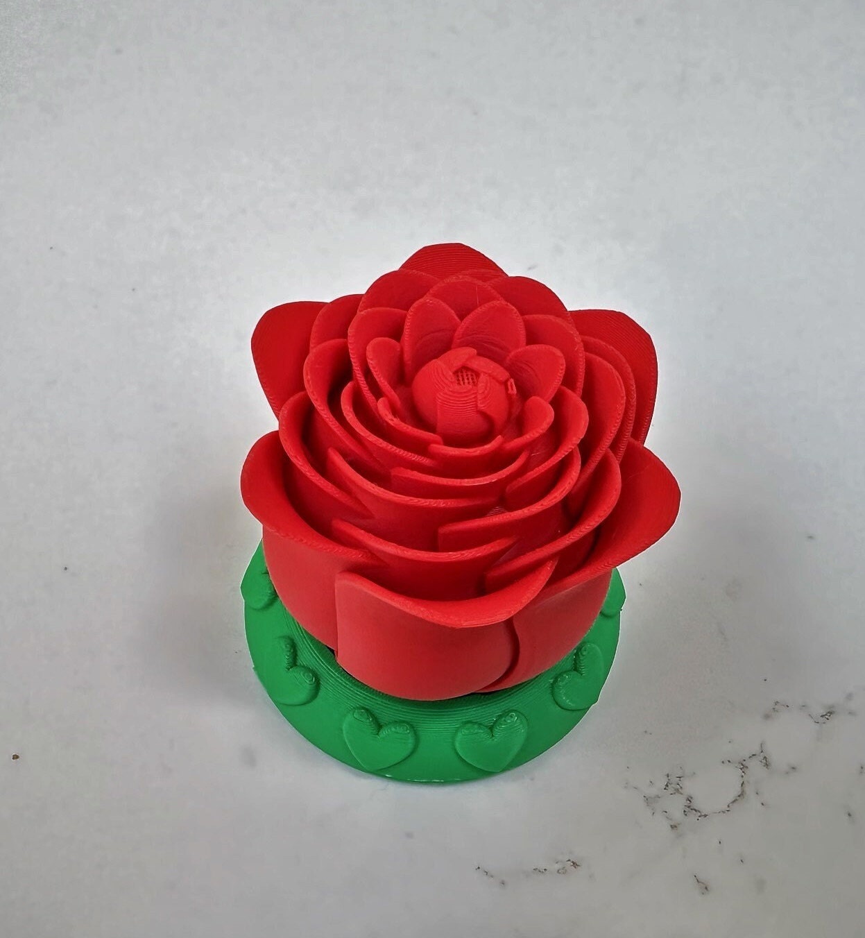 Illuminated Rose | 3D Printed | PLA Filament