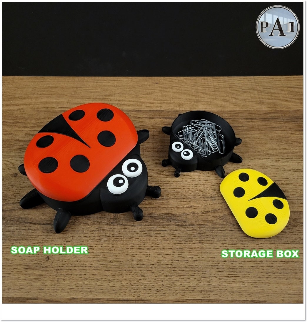 Ladybug Soap Dish & Small Box