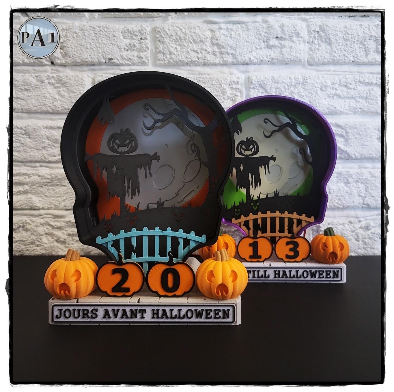 Scarecrow Halloween Countdown | 3D Printed | PLA Filament
