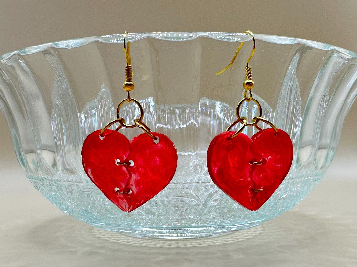 Mended Broken Heart Dangle Earrings
