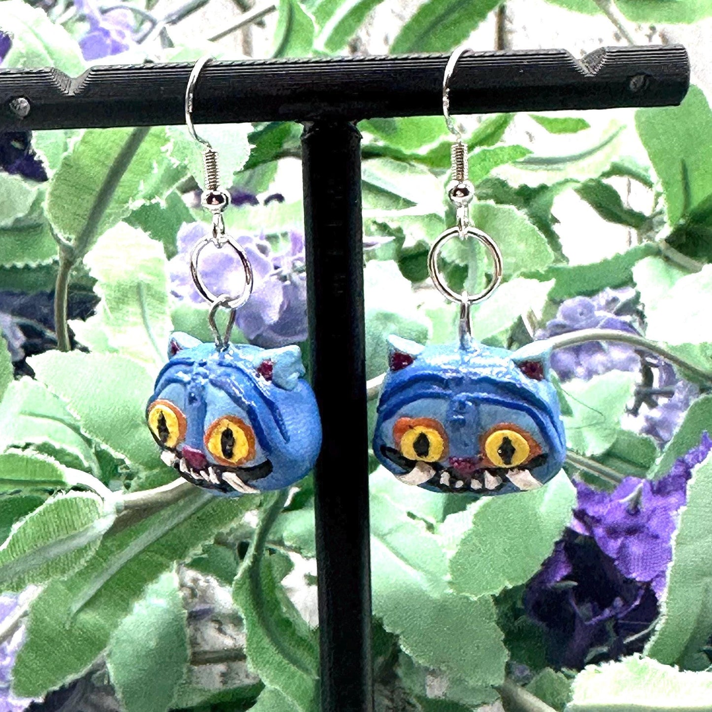 Handmade Derpy Tiger Kpop Demon Hunter Earrings | Cute Polymer Clay Earrings | Handmade Kpop Jewelry | Kawaii Gift for Fans | Clay Dangles