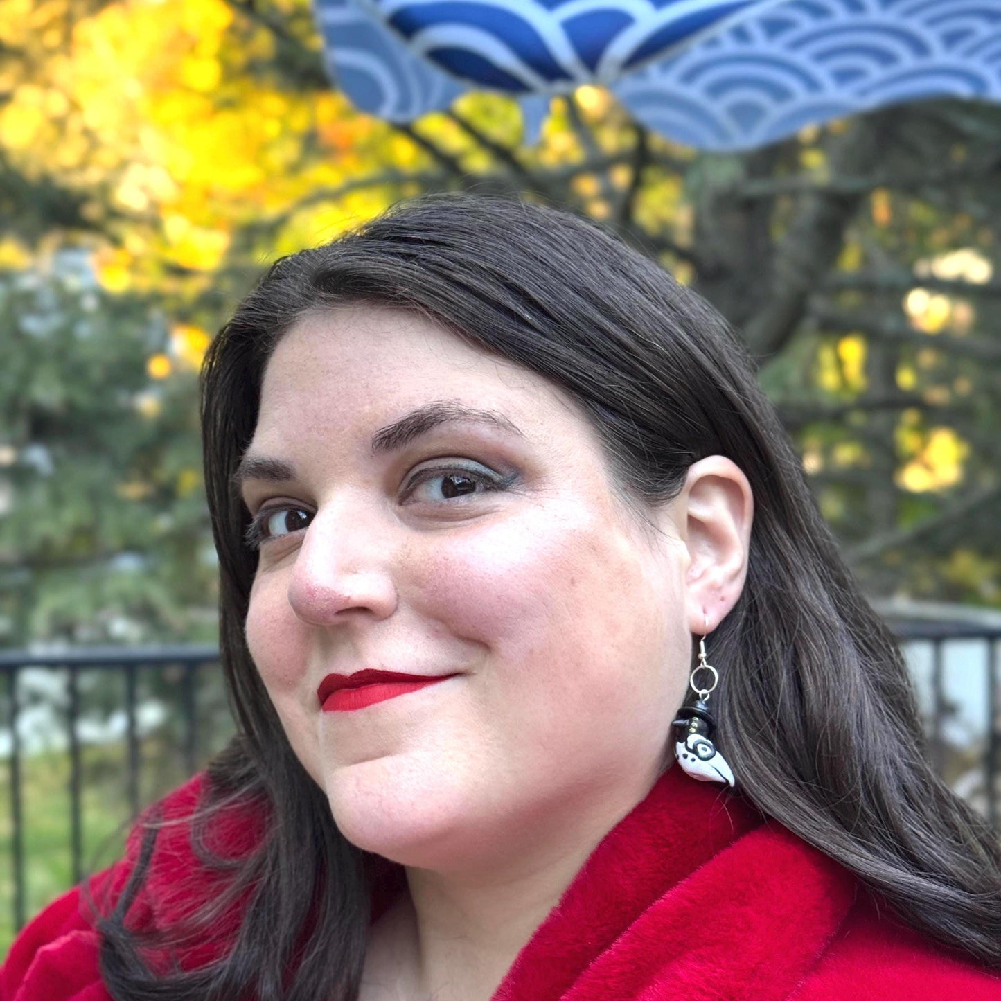 Handmade Magpie Earrings with Hat | Polymer Clay Kpop Jewelry