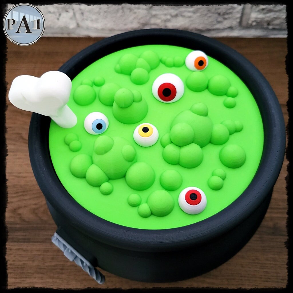 Witch's Cauldron Candy Jar