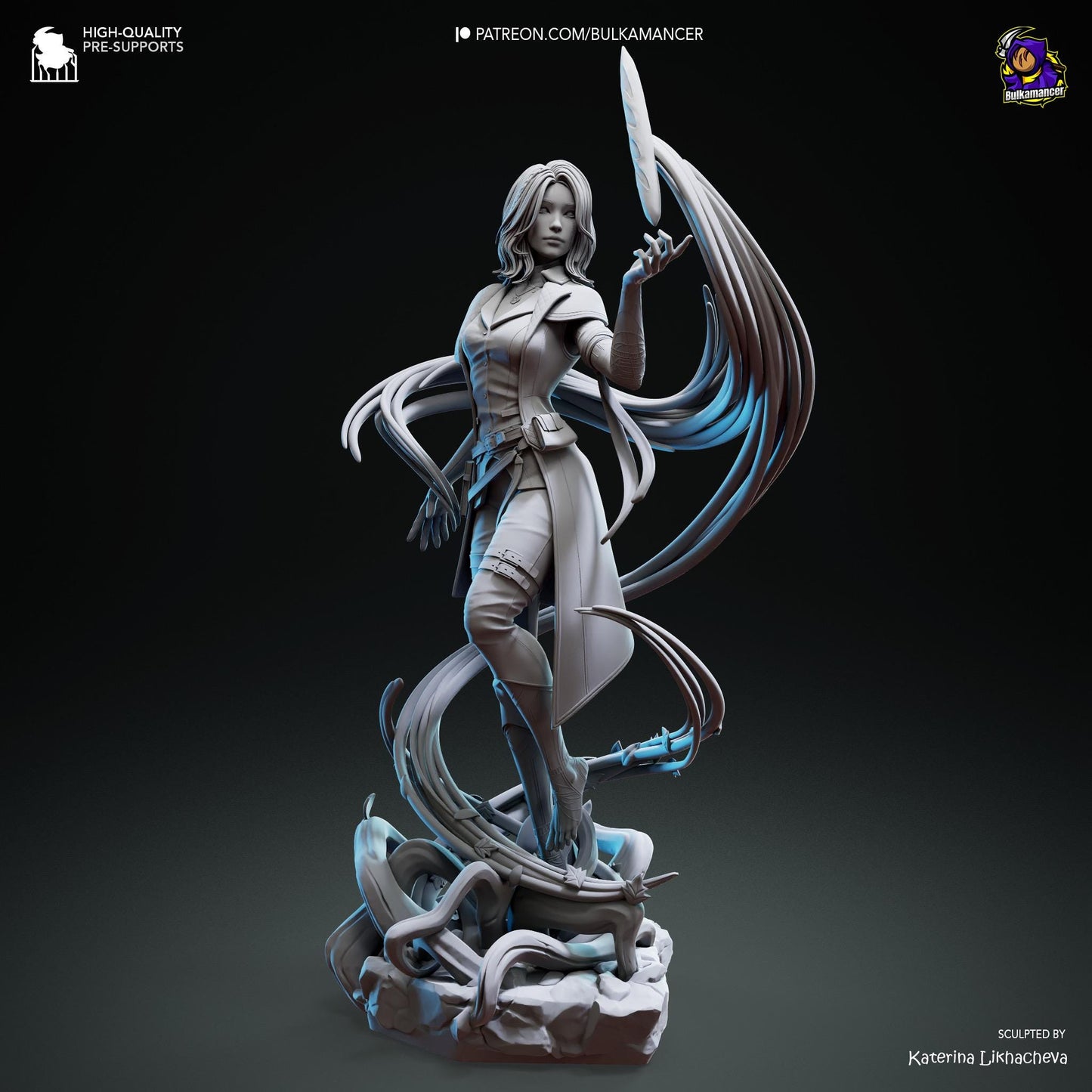 Lune Figurine – Clair Obscur Expedition 33 Fan Art | Painted or Unpainted Fantasy Model Kit | Collectible Gift | Some Assembly Required