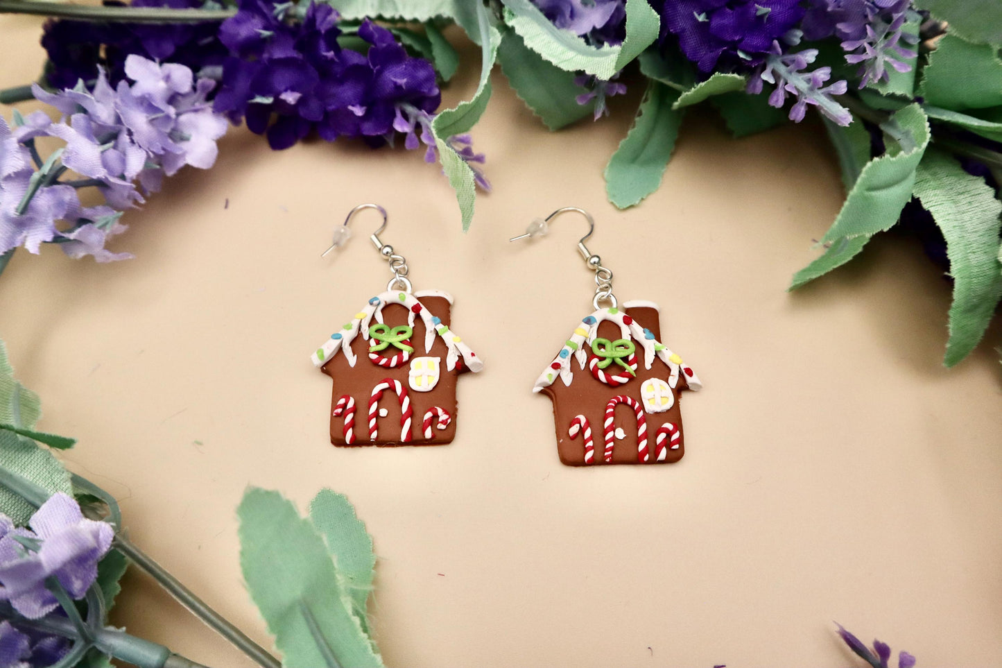 Gingerbread House Dangle Earrings