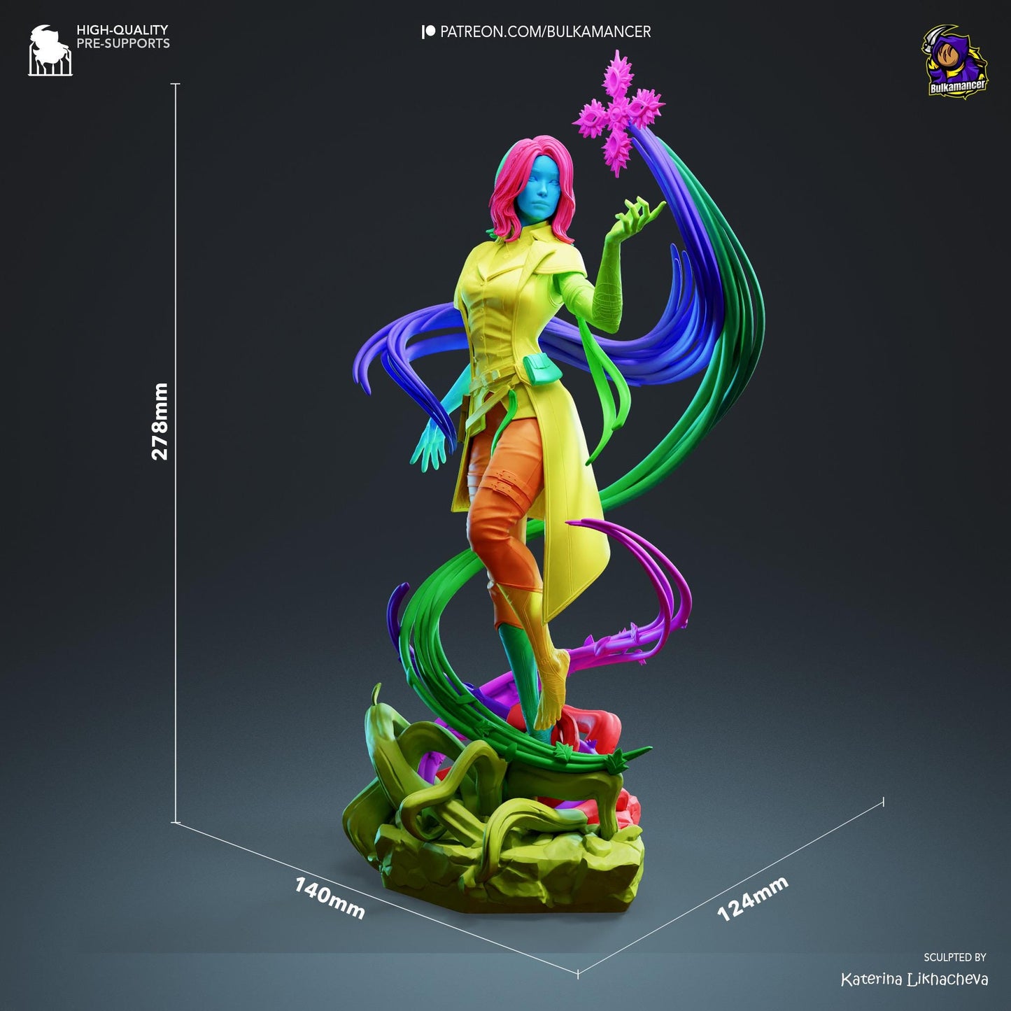 Lune Figurine – Clair Obscur Expedition 33 Fan Art | Painted or Unpainted Fantasy Model Kit | Collectible Gift | Some Assembly Required
