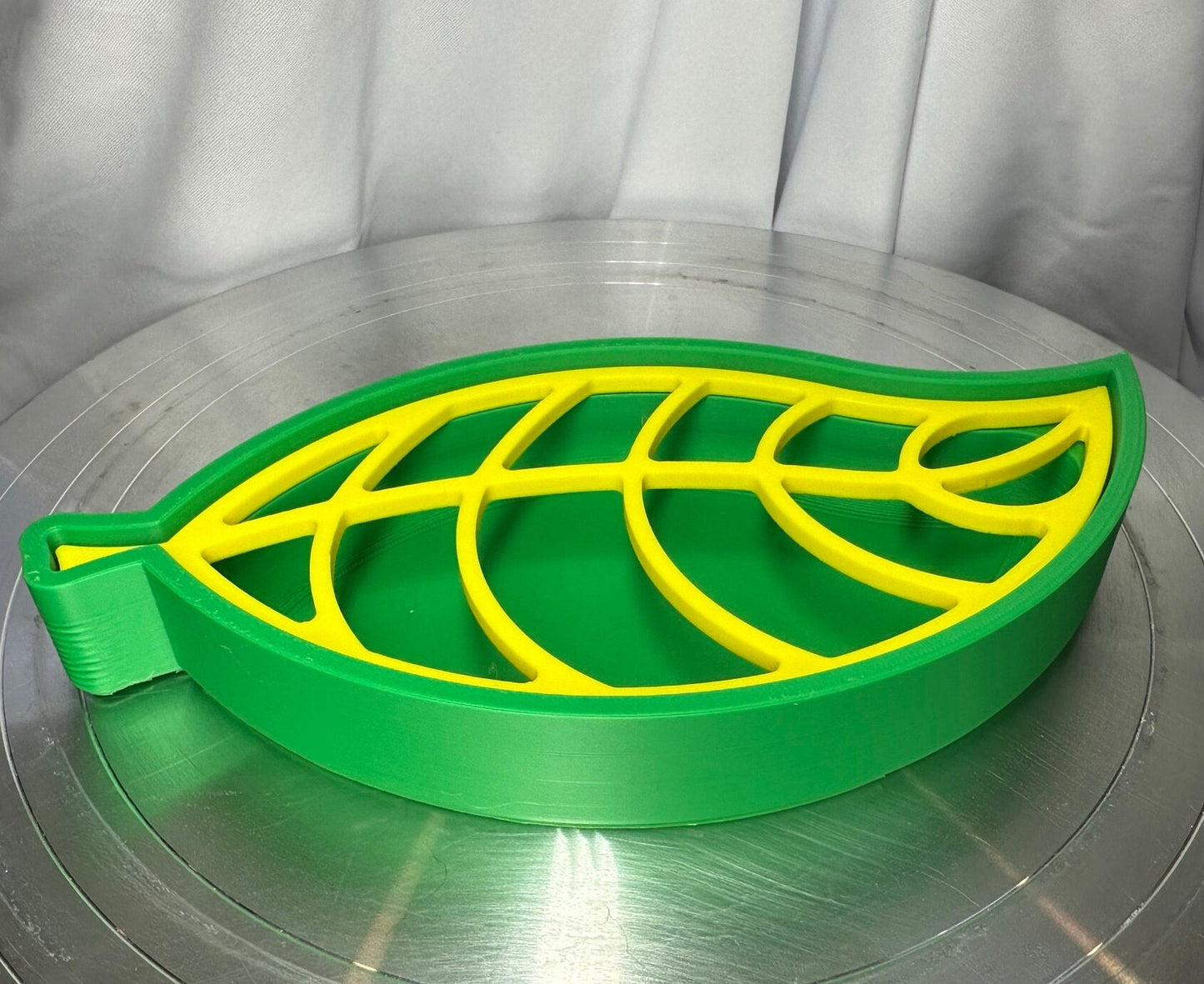 Large Leaf Soap Dish (7.5in long) | 3D Printed | PLA Filament