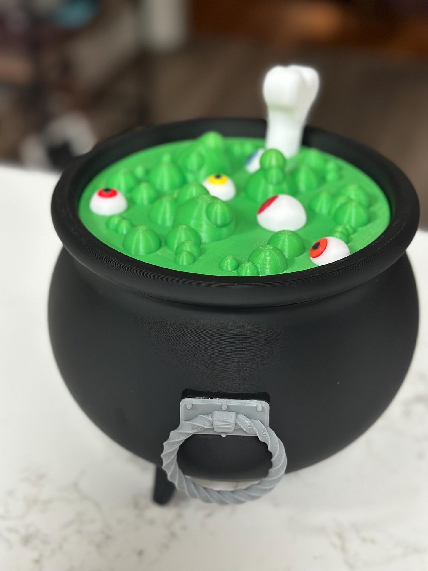 Witch's Cauldron Candy Jar