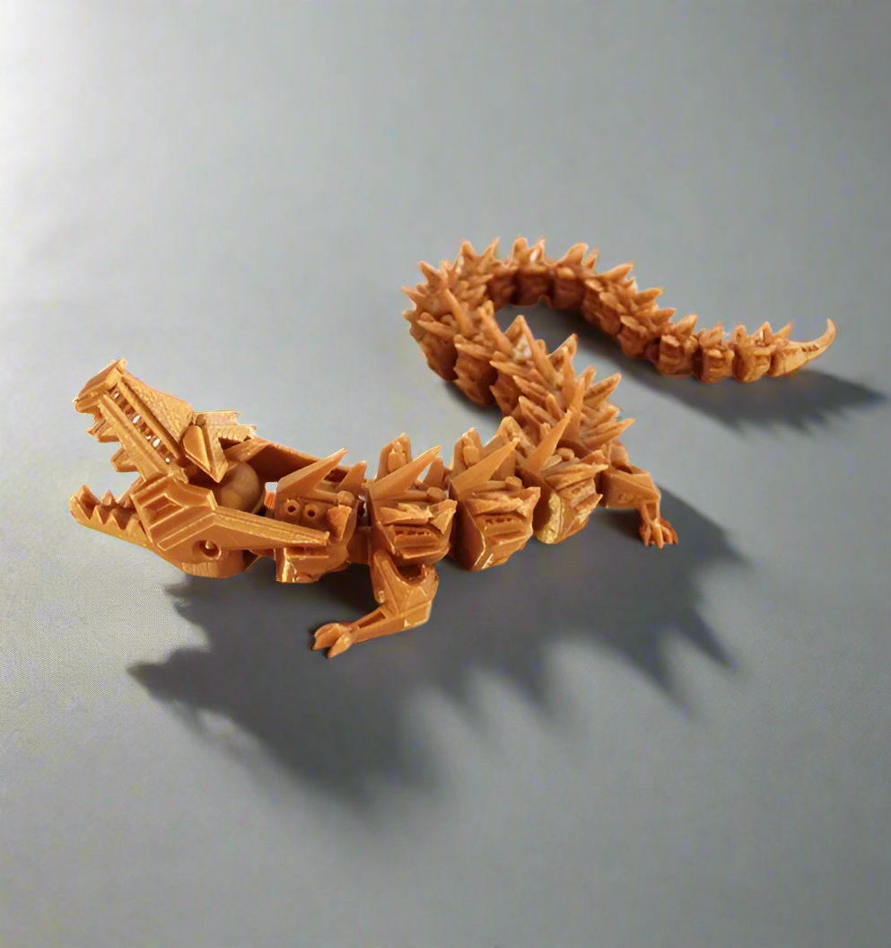 Anxiety Pain Stim Fidget | Articulated Dragon Robot | Fidget Toy ~ 18in Long