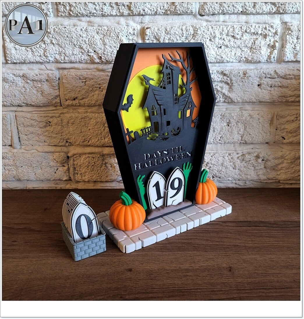 Halloween Countdown | 3D Printed | PLA Filament