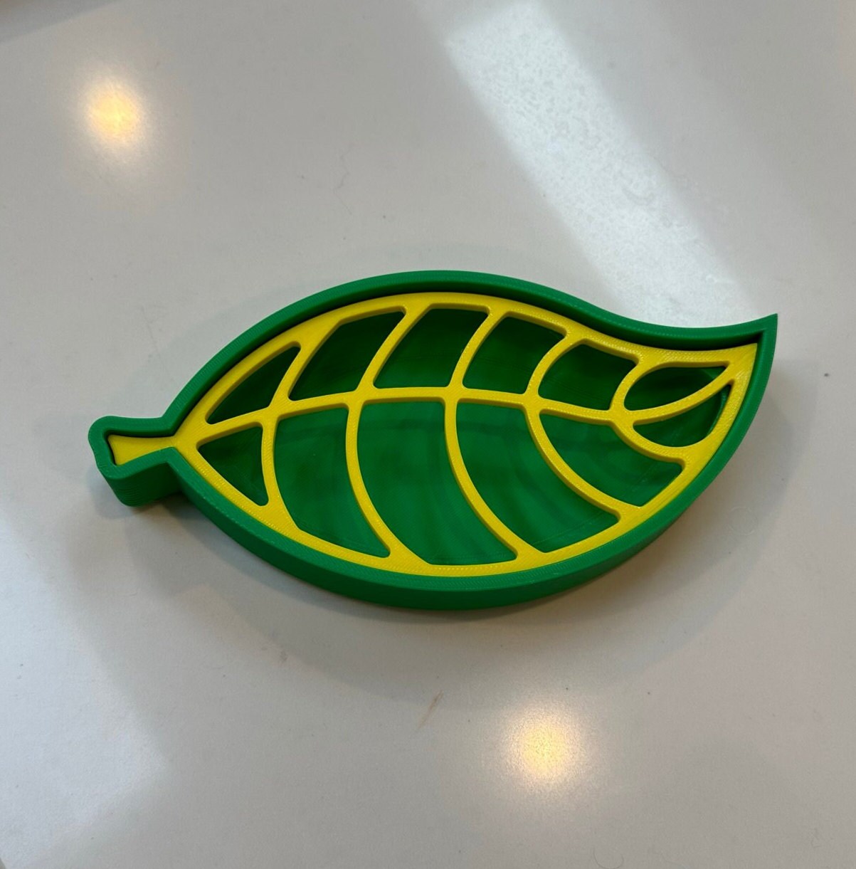 Large Leaf Soap Dish (7.5in long) | 3D Printed | PLA Filament