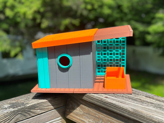Mid Century Modern Bird House