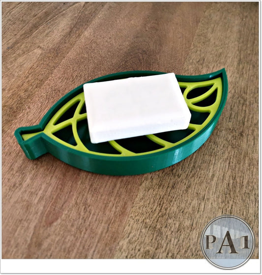 Large Leaf Soap Dish (7.5in long) | 3D Printed | PLA Filament