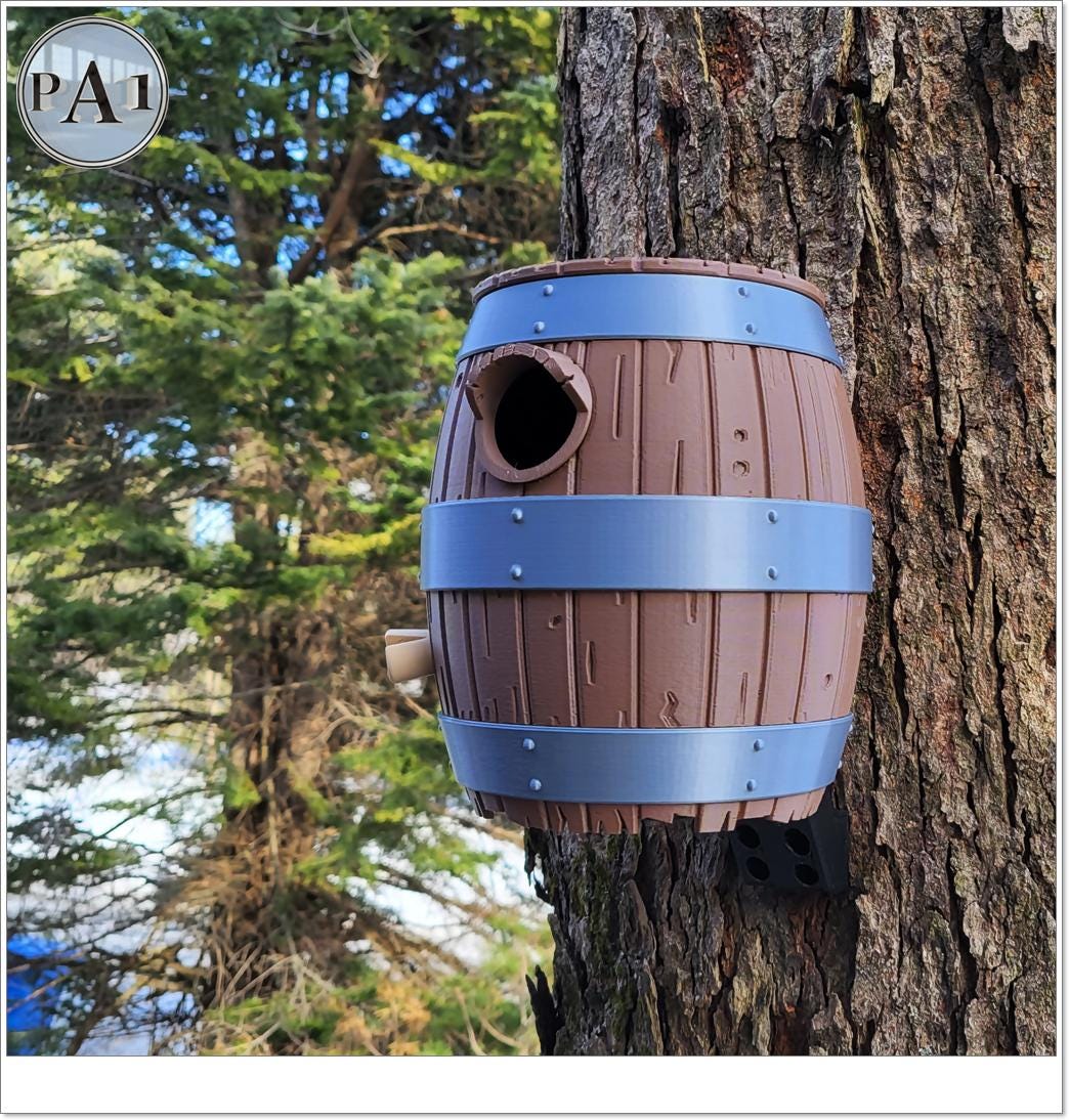 Barrel Birdhouse