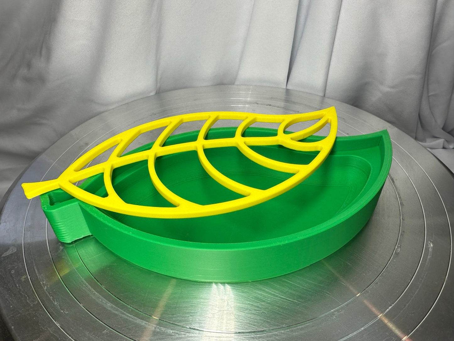Large Leaf Soap Dish (7.5in long) | 3D Printed | PLA Filament
