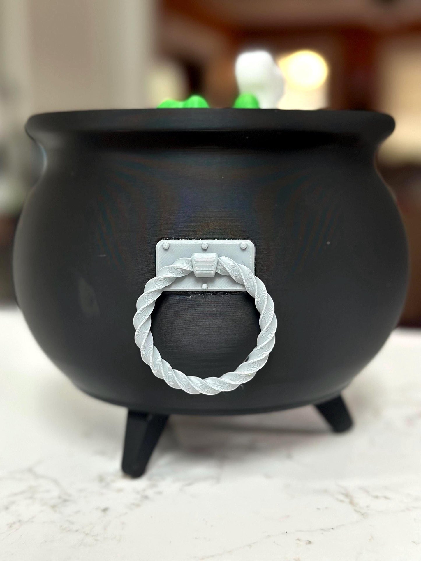 Witch's Cauldron Candy Jar