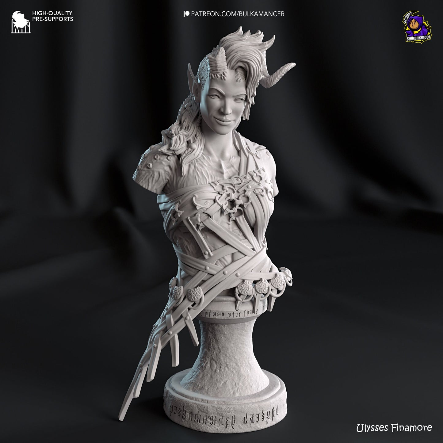Karlach Bust Baldur's Gate 3 | 3D Printed | Resin