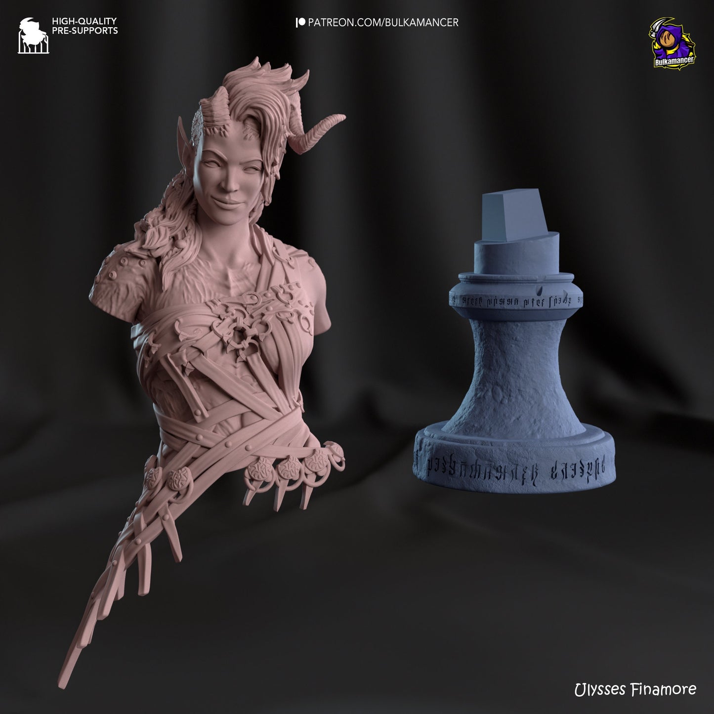 Karlach Bust Baldur's Gate 3 | 3D Printed | Resin