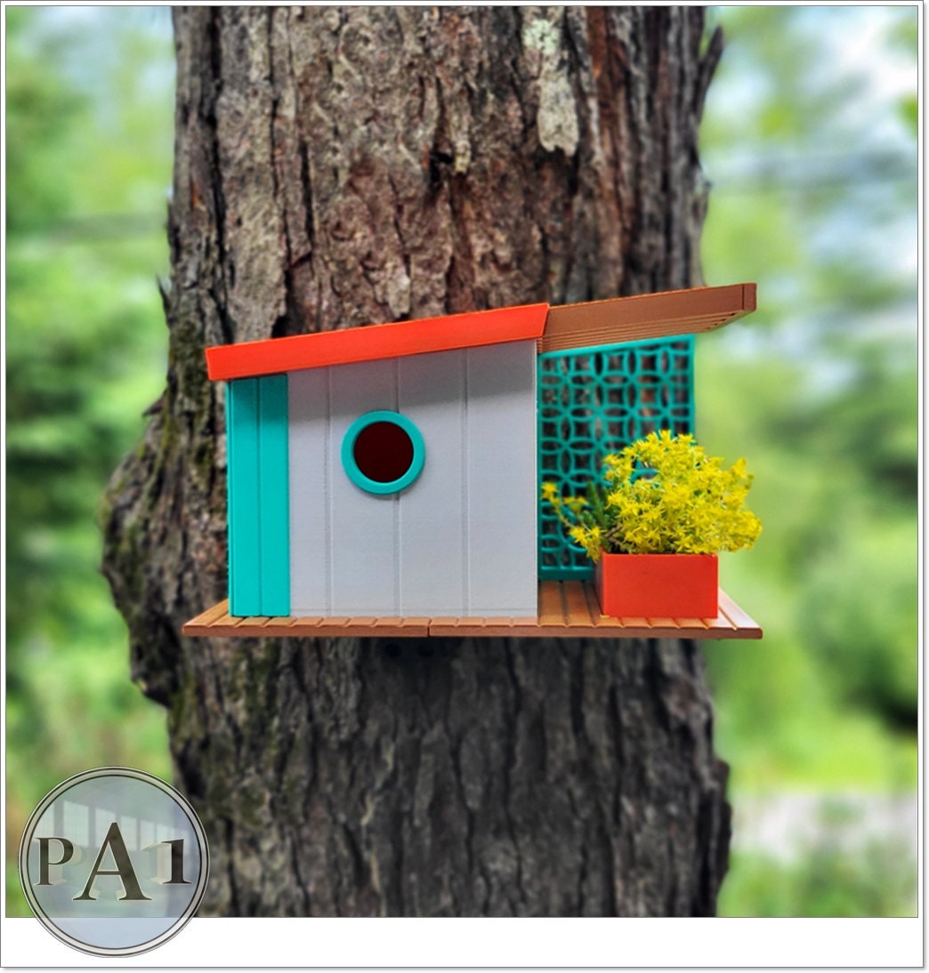 Mid Century Modern Bird House